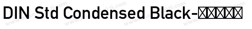 DIN Std Condensed Black字体转换